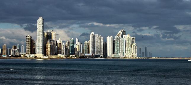 Panama City Bild auf Leinwand