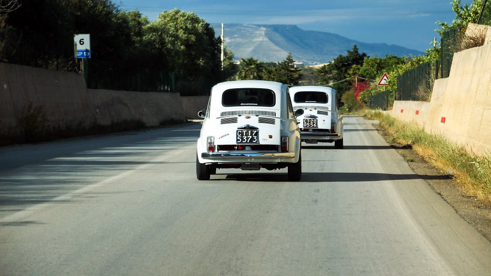 Asphalt Mediterrane Leinwand