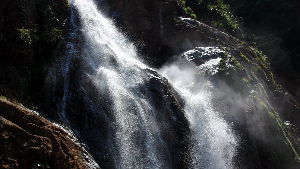 Erfrischung Wasserfall Leinwand