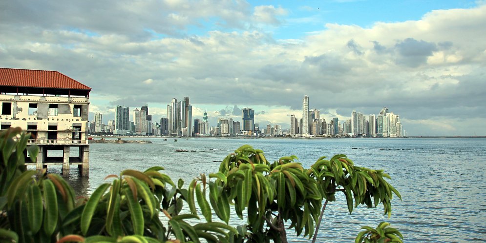 Altstadtaussicht Panama Leinwand