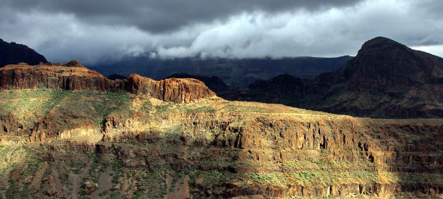 Canyon Landschaft Bild auf Leinwand
