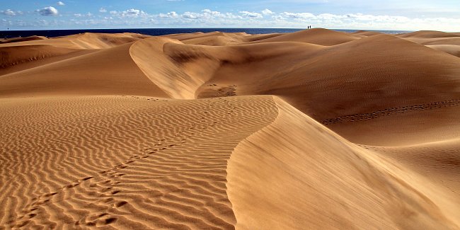 Goldene Sandduenen