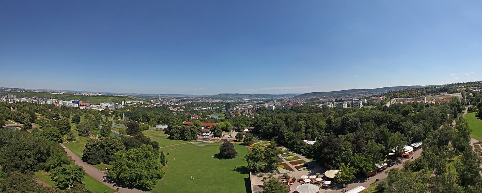 Ausblick Killesberg Leinwand