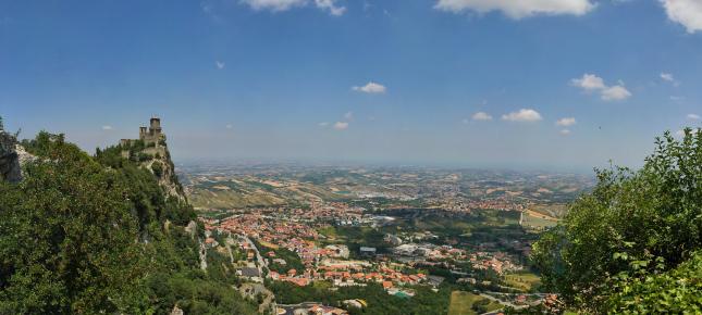 Burg San Marino Bild auf Leinwand