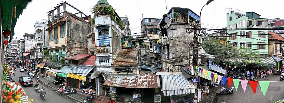 Hanoi Asien Leinwand